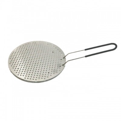 Factory Wholesales Round Foldable Handle Stainless Steel Strainers Kitchen filter Strainer Flat