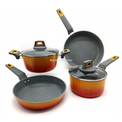 PUMPKIN FORGED ALUMINUM NON-STICK COOKWARE SET