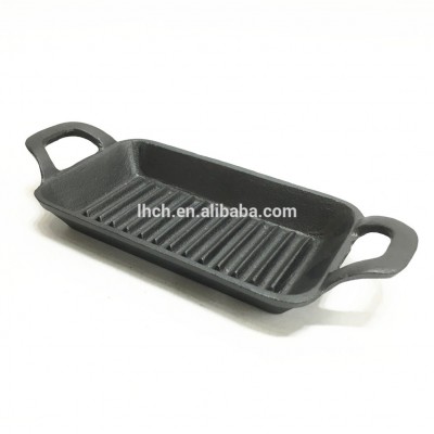 cast iron rectangular mini grill