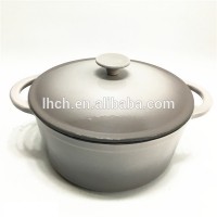 26 cm porcelain enamel oval pot cast iron casserole